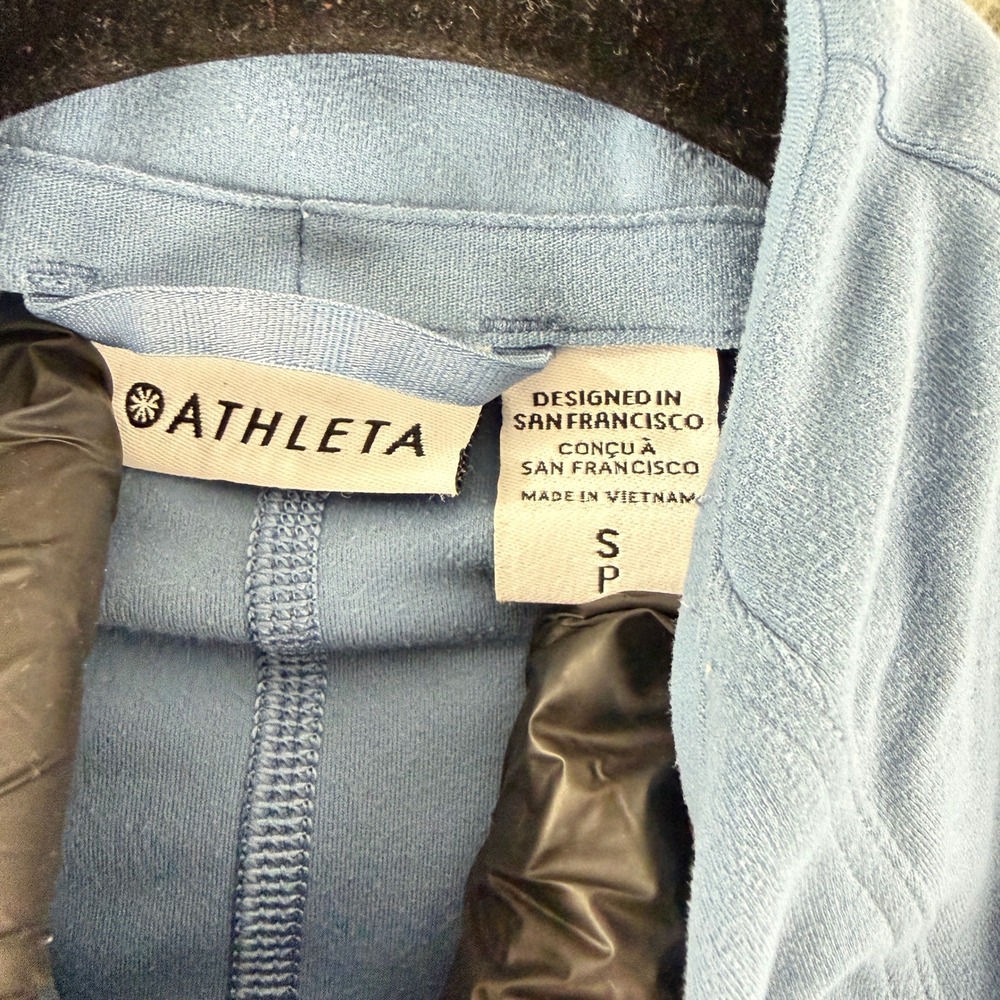Athleta Salutation Jacket Womens S Blue Full Zip Activewear Stretch 657490-03 - Picture 7 of 15